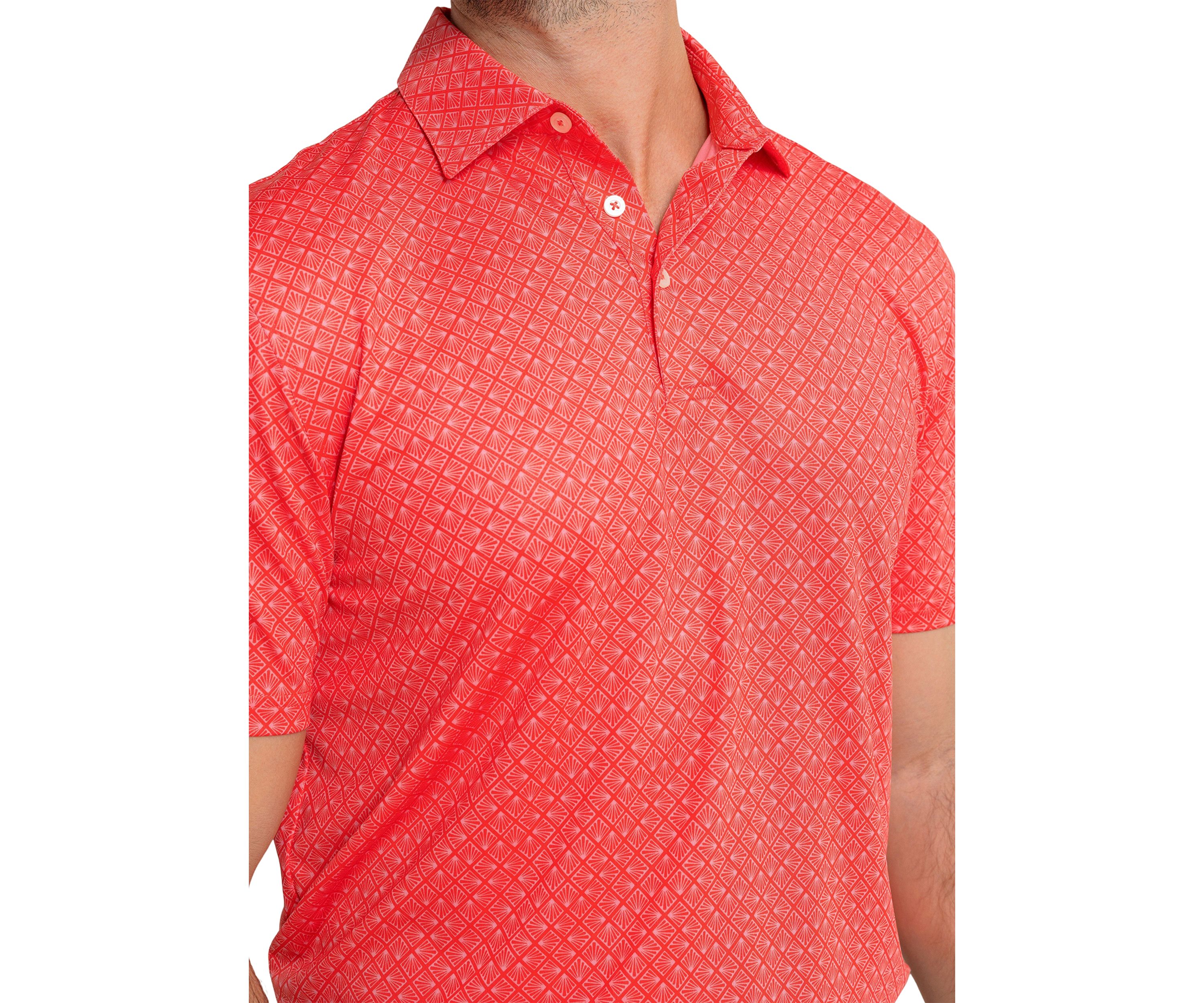 Short Sleeve Driver Snazzy Scales Polo Shirt