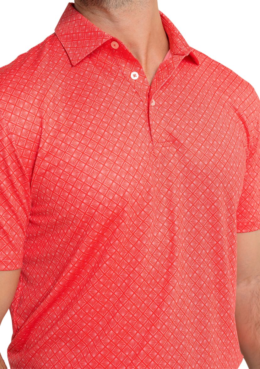 Short Sleeve Driver Snazzy Scales Polo Shirt