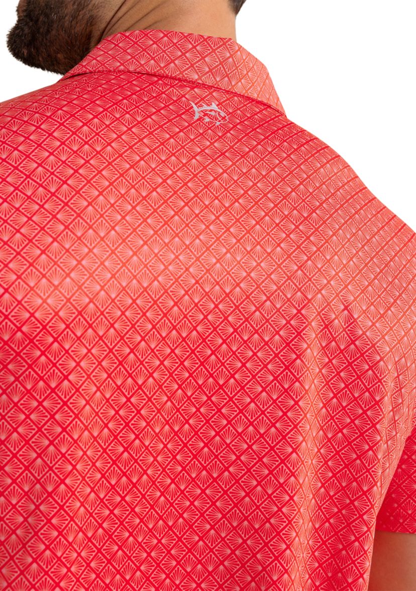 Short Sleeve Driver Snazzy Scales Polo Shirt