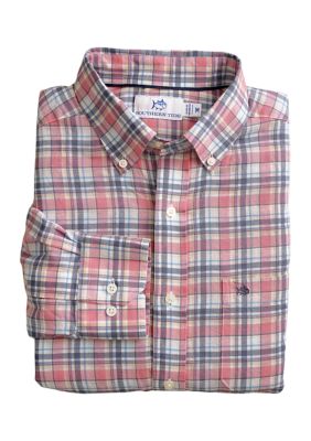 Southern Tide Men's Emerald Shores Plaid Printed Headland Button Down Shirt, 2XL