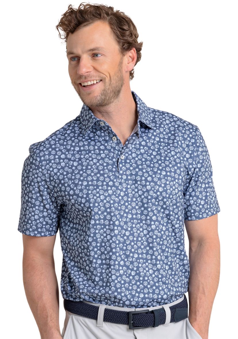Mens Driver Blossom Bliss Printed Polo Shirt