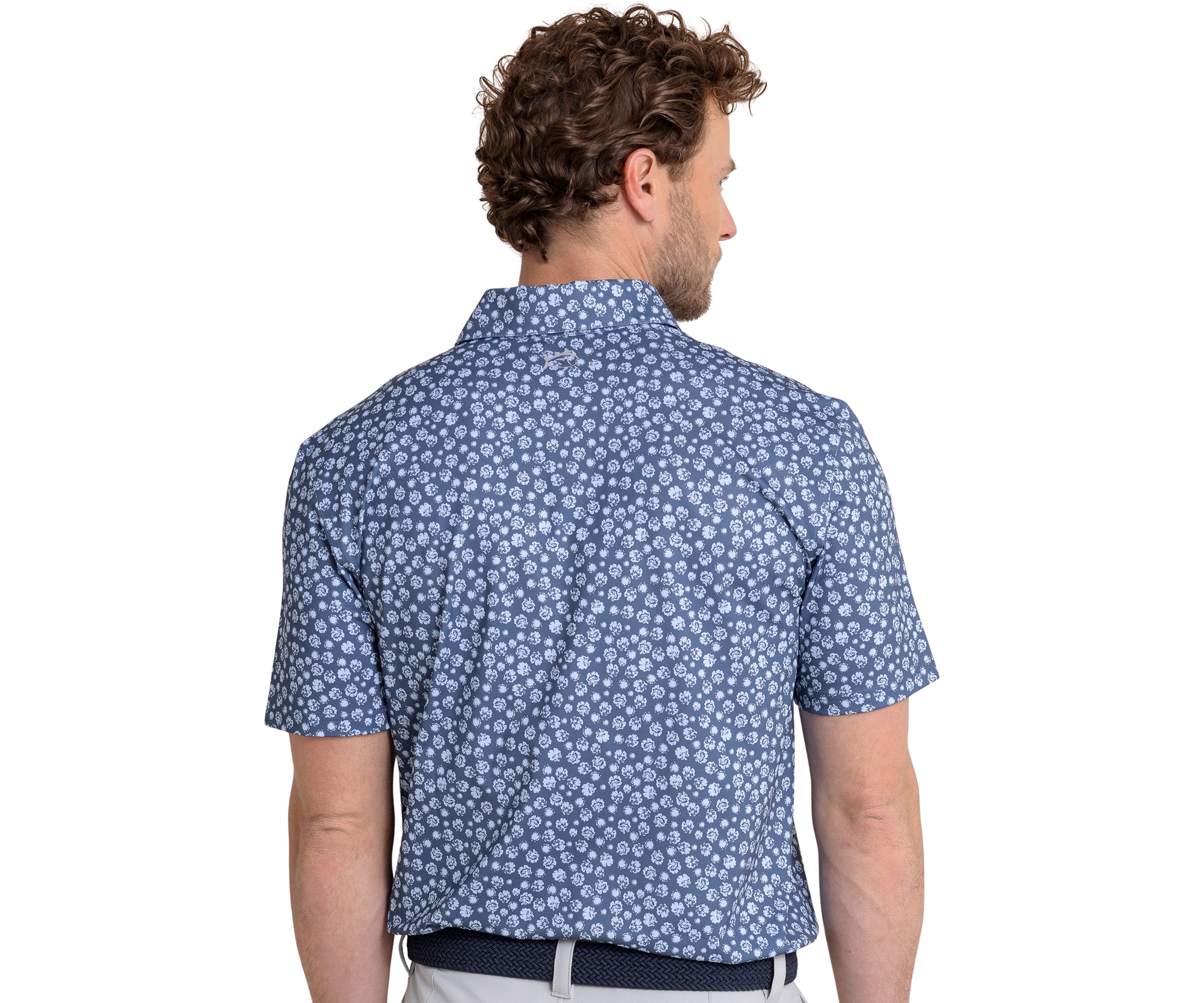 Mens Driver Blossom Bliss Printed Polo Shirt