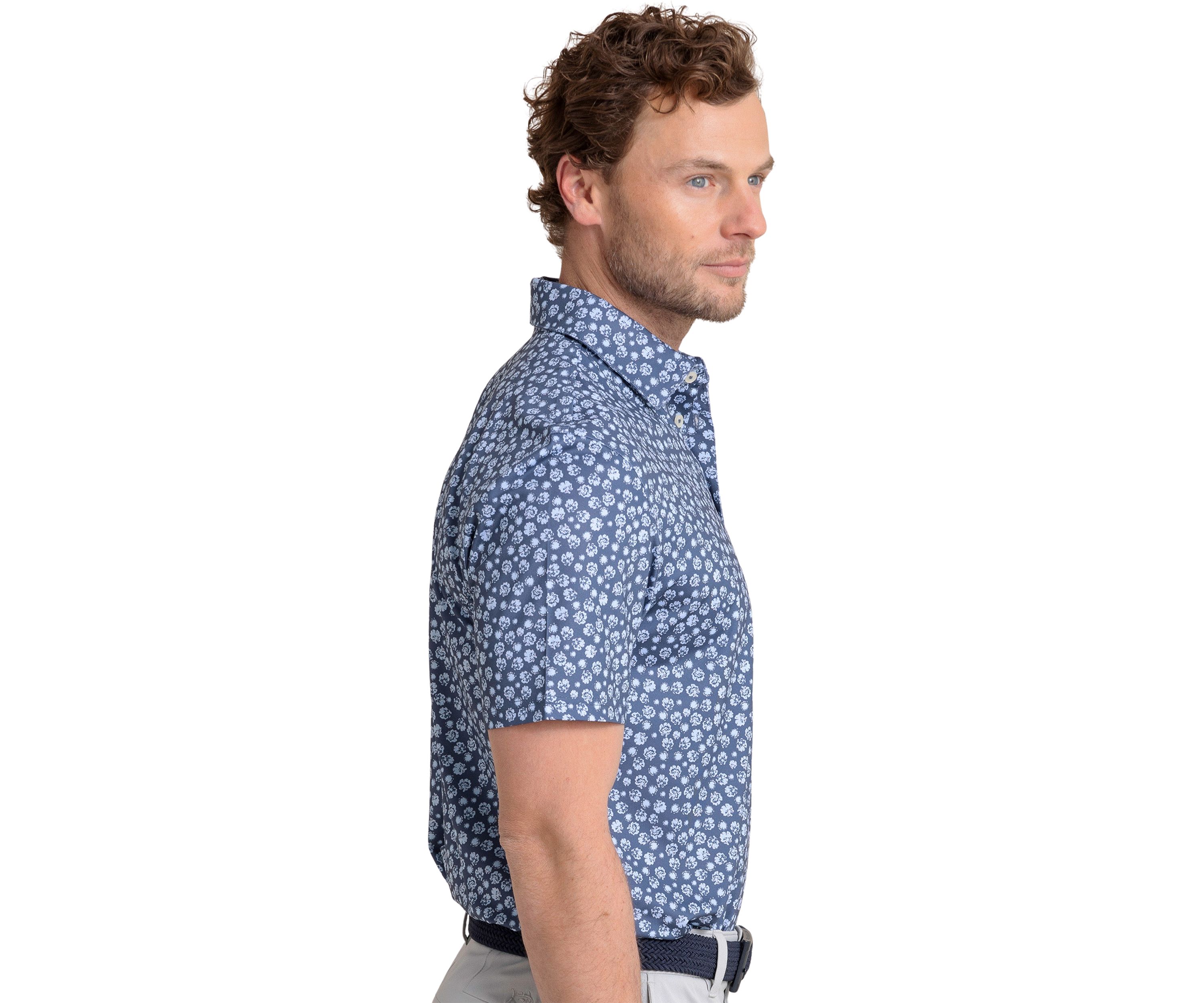 Mens Driver Blossom Bliss Printed Polo Shirt