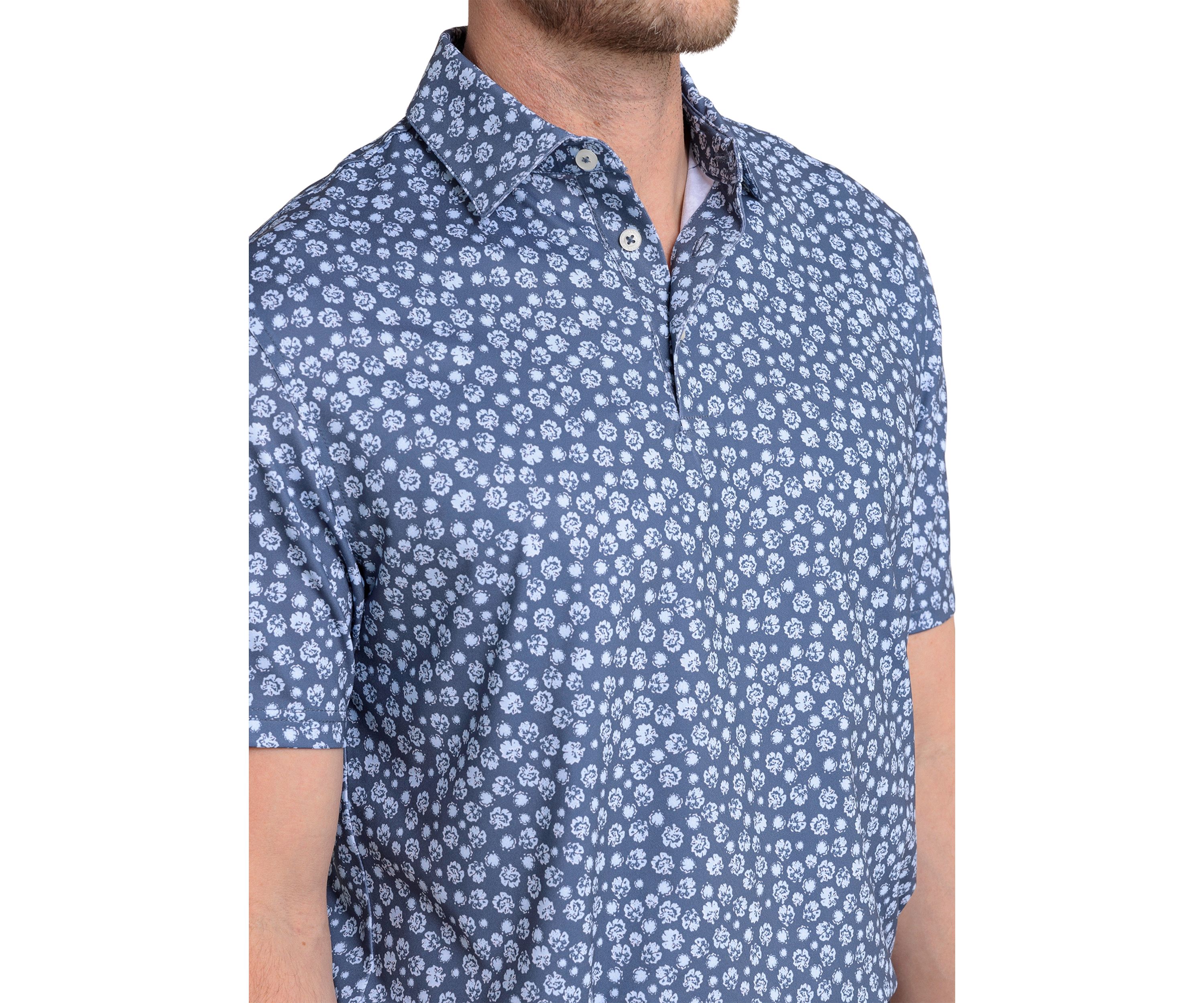 Mens Driver Blossom Bliss Printed Polo Shirt