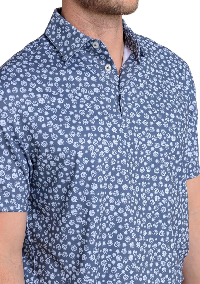 Mens Driver Blossom Bliss Printed Polo Shirt