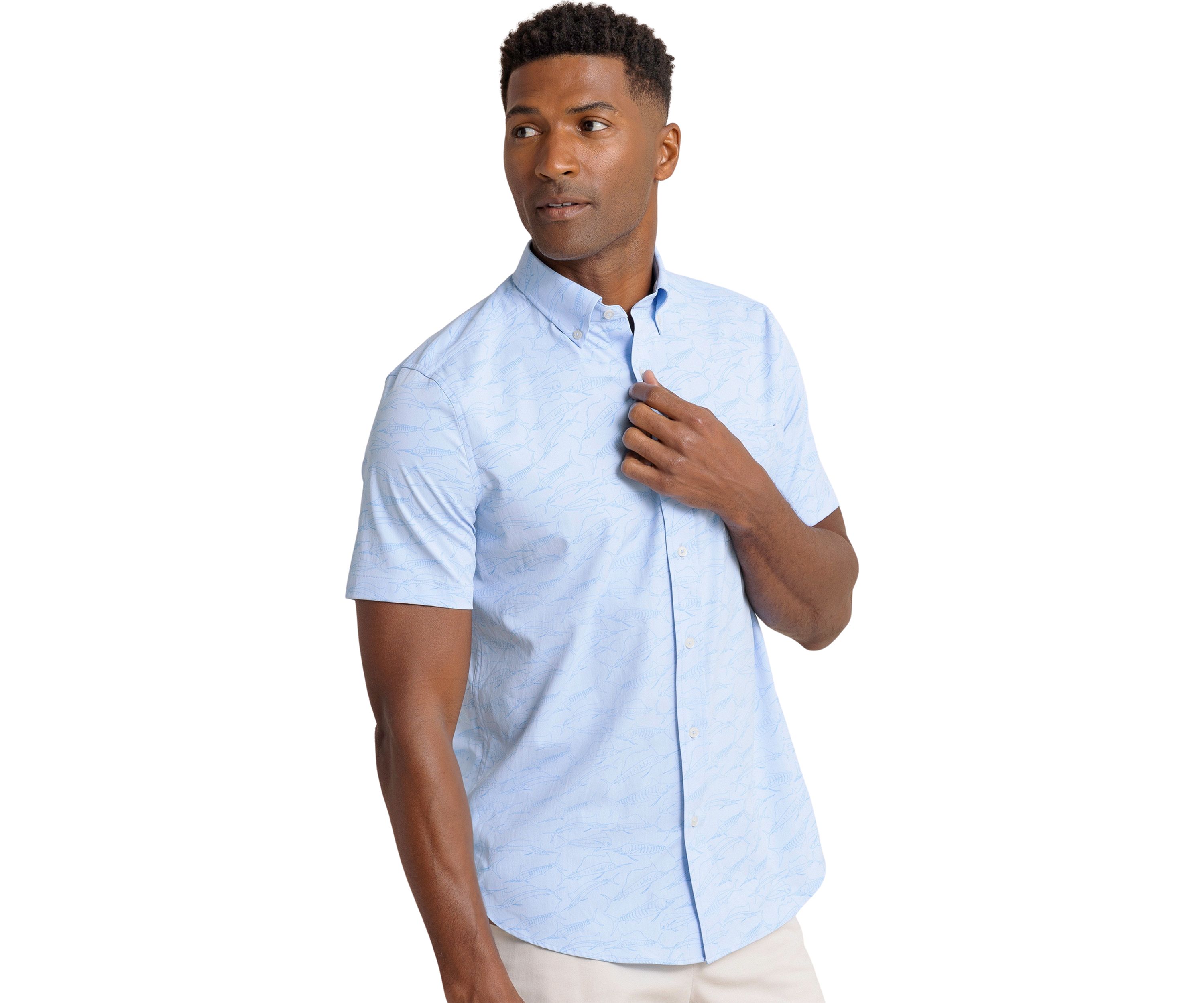 Mens Game Fish Intercoastal Short Sleeve Sports Shirt