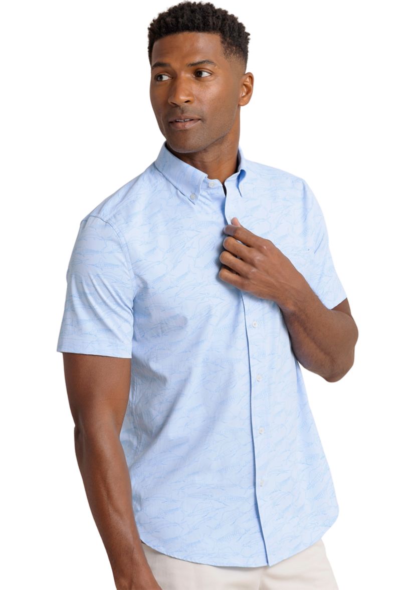 Mens Game Fish Intercoastal Short Sleeve Sports Shirt