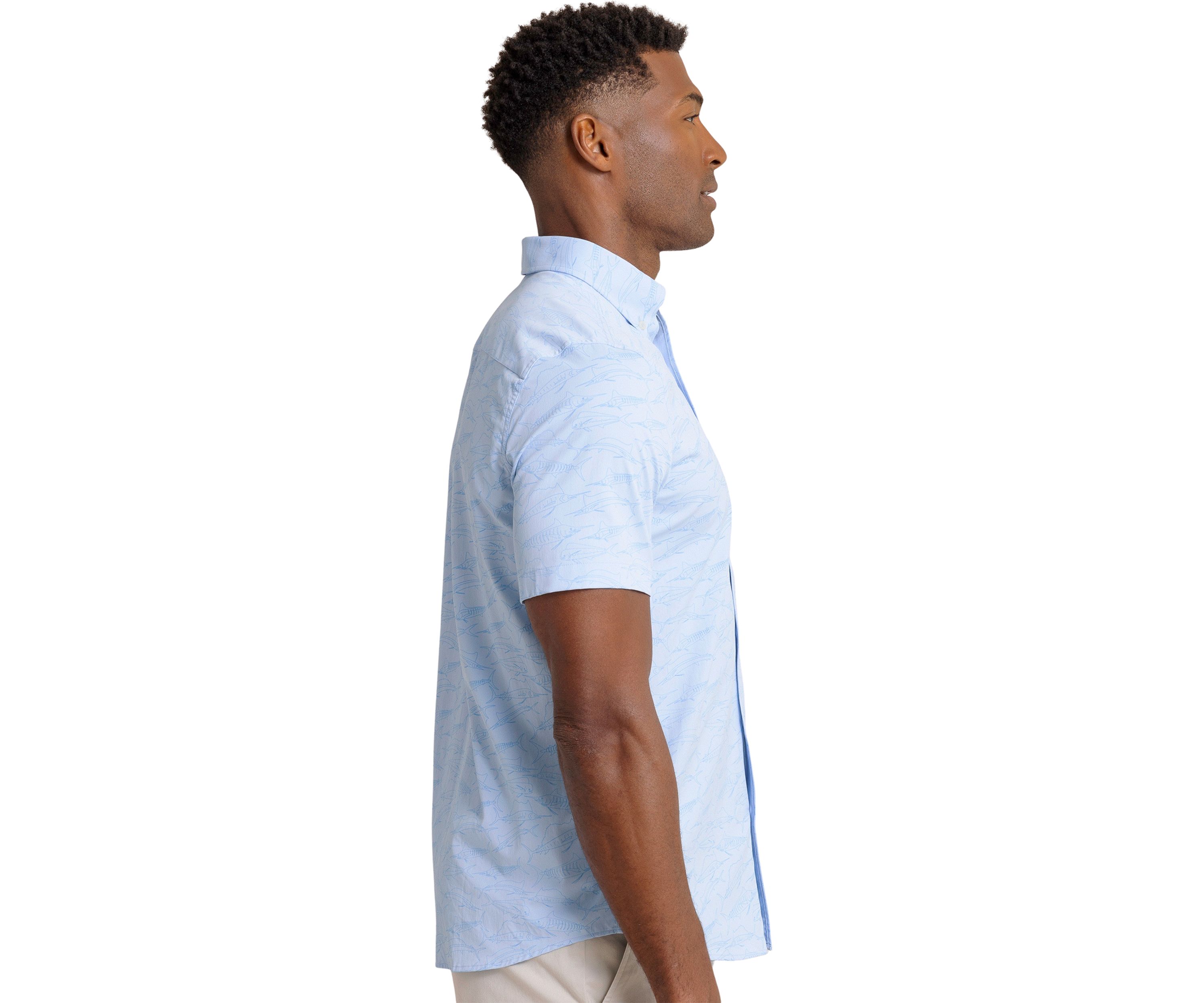 Mens Game Fish Intercoastal Short Sleeve Sports Shirt