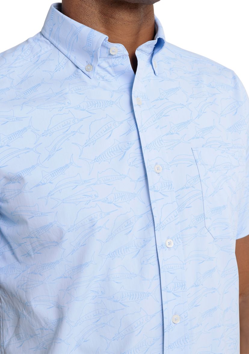 Mens Game Fish Intercoastal Short Sleeve Sports Shirt