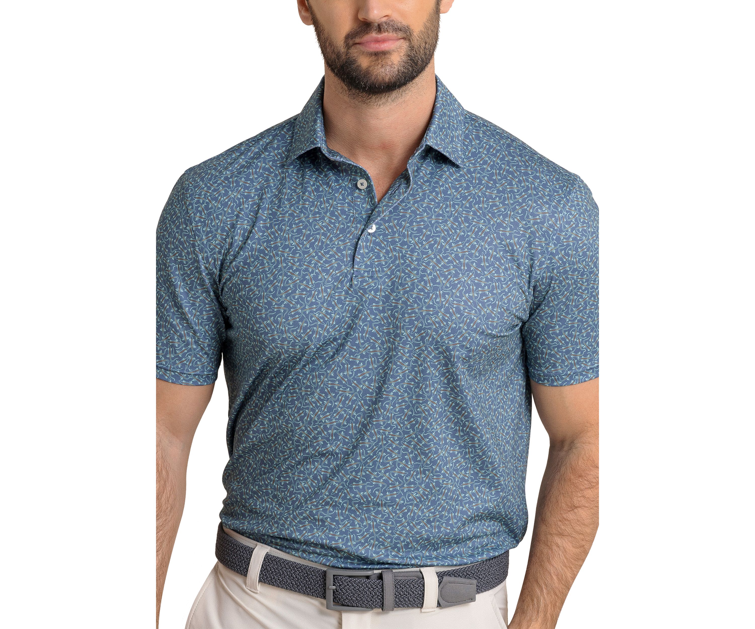 Short Sleeve Driver Iguana Glee Polo Shirt 