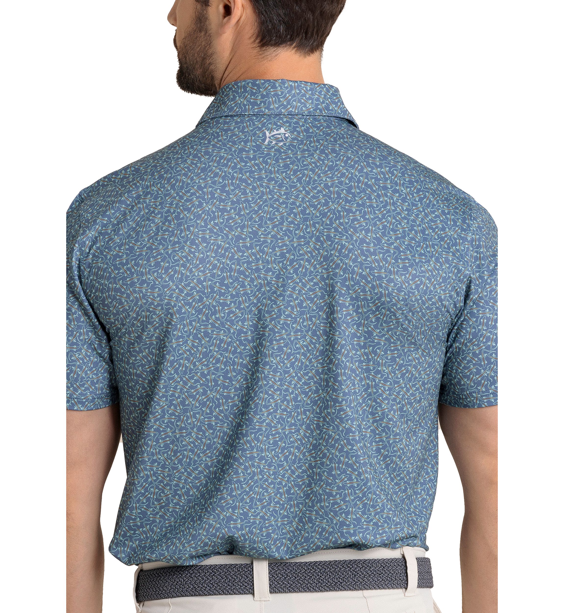 Short Sleeve Driver Iguana Glee Polo Shirt 