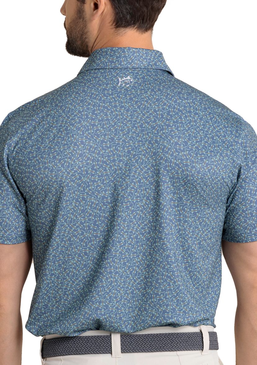 Short Sleeve Driver Iguana Glee Polo Shirt 