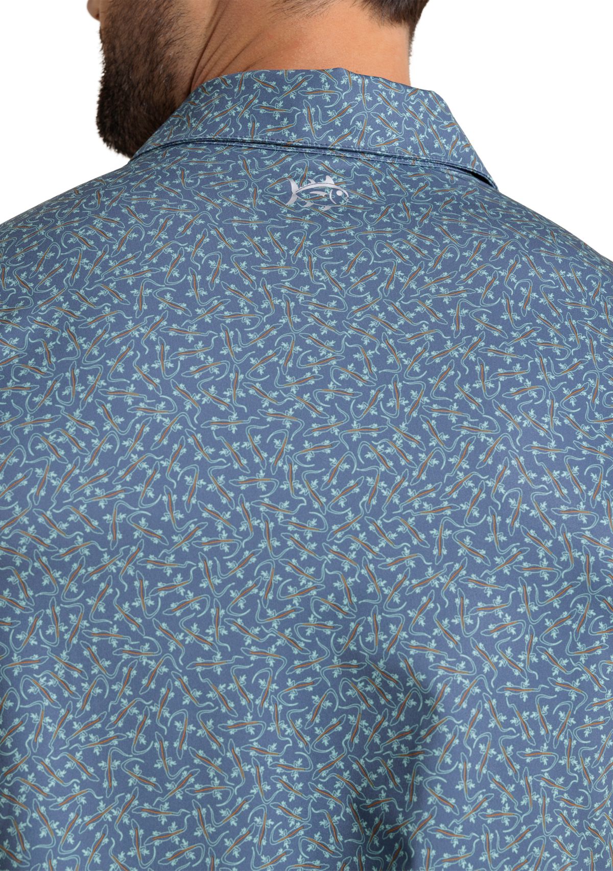 Short Sleeve Driver Iguana Glee Polo Shirt 