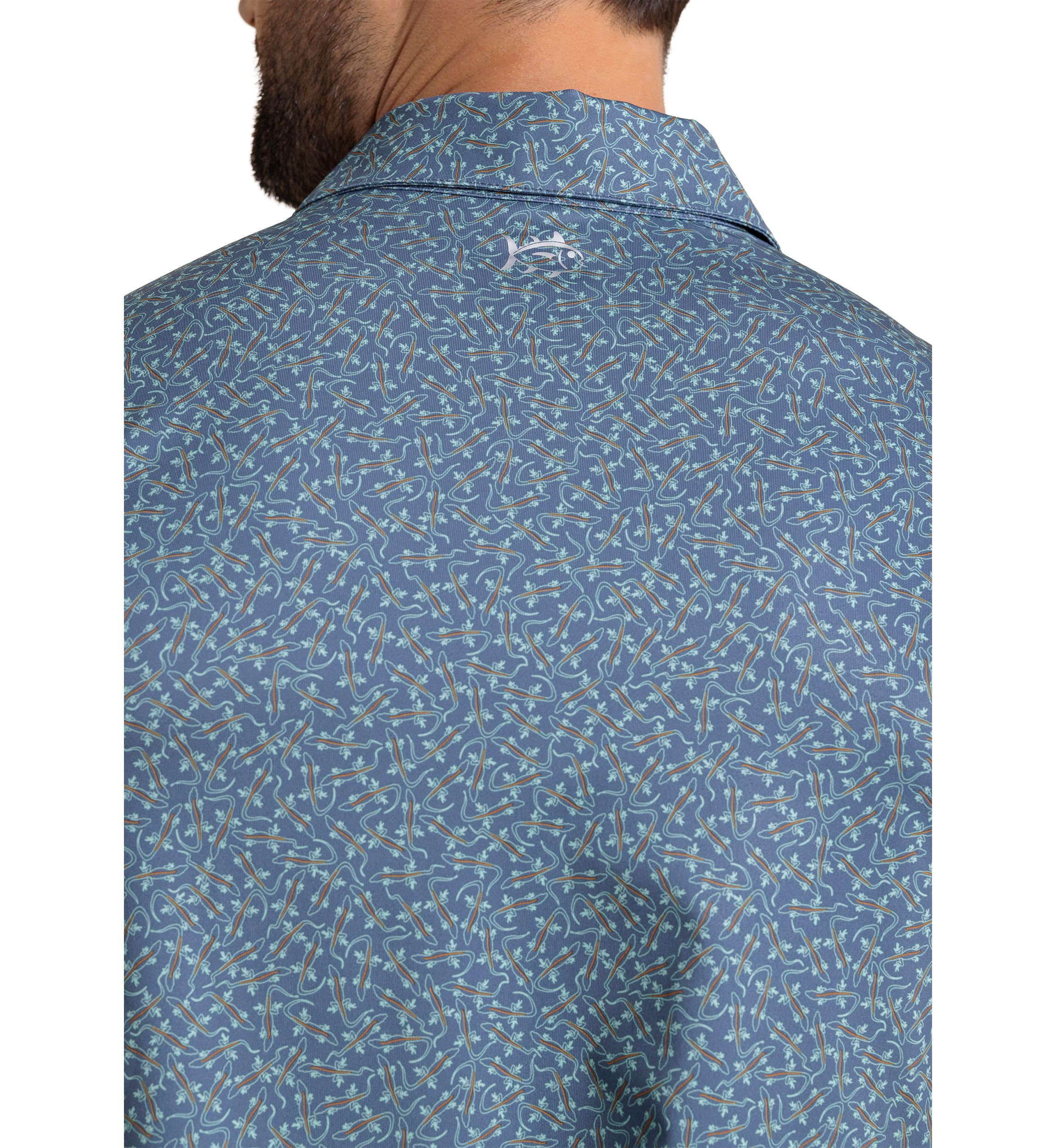Short Sleeve Driver Iguana Glee Polo Shirt 