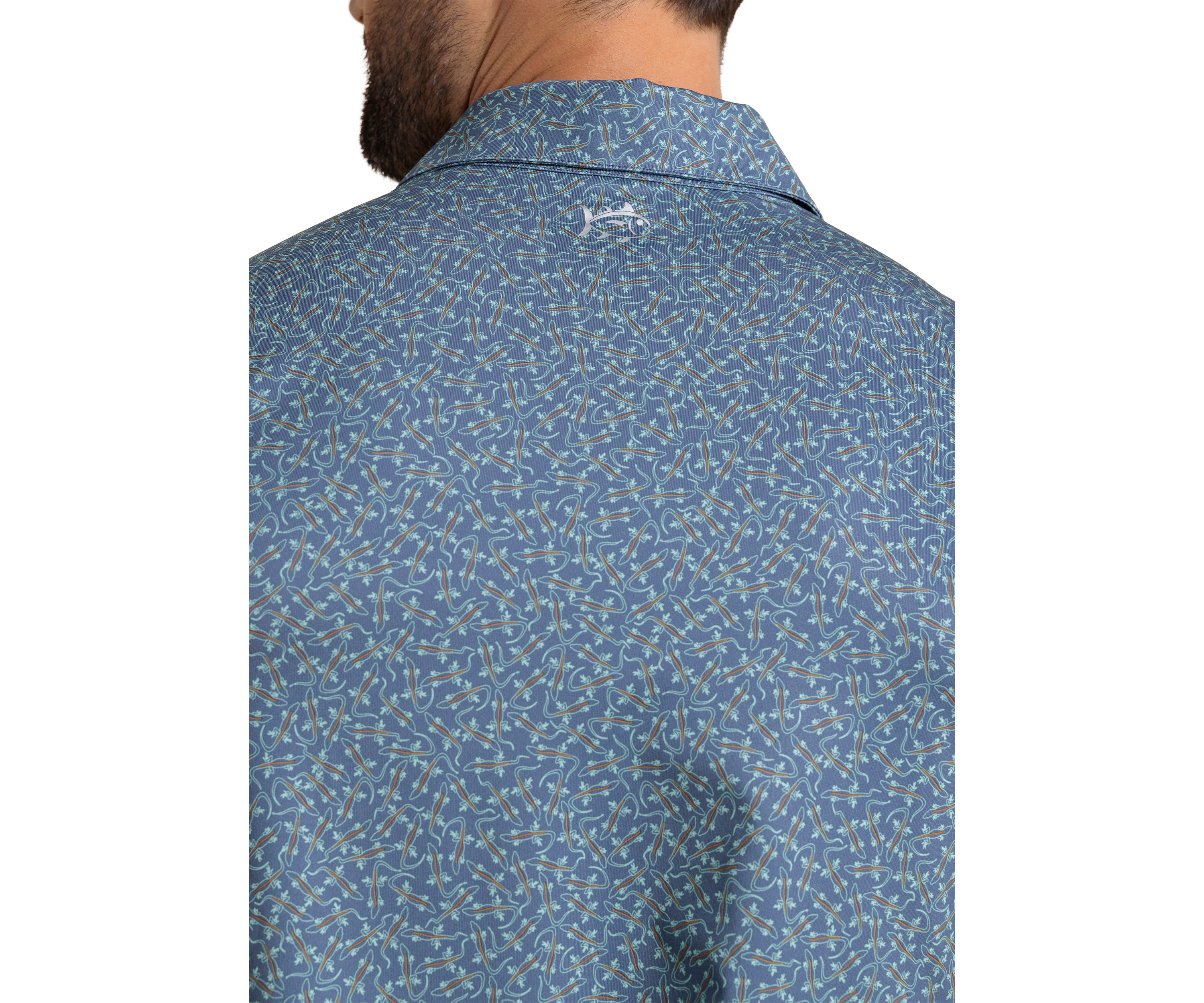 Short Sleeve Driver Iguana Glee Polo Shirt 