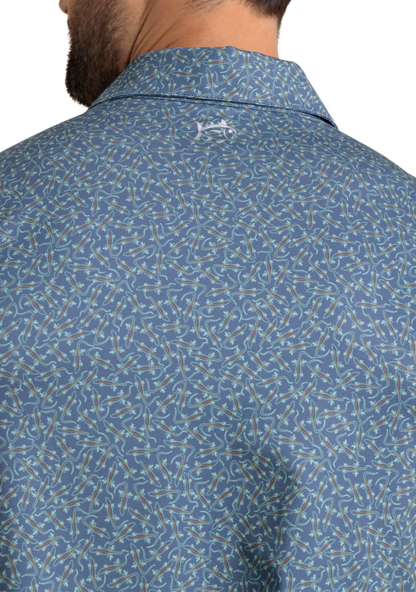 Short Sleeve Driver Iguana Glee Polo Shirt 