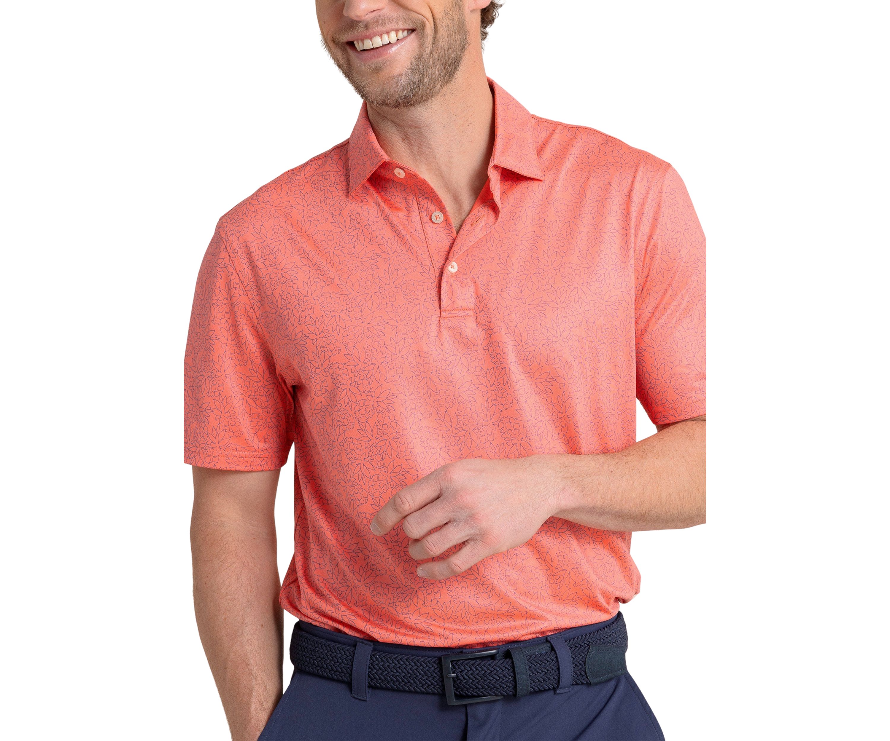 Short Sleeve Driver Pineapple Paradise Polo Shirt 