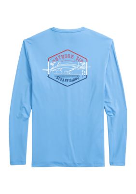 Southern Tide Men's Long Sleeve Logo Graphic T-Shirt, Blue, 2XL