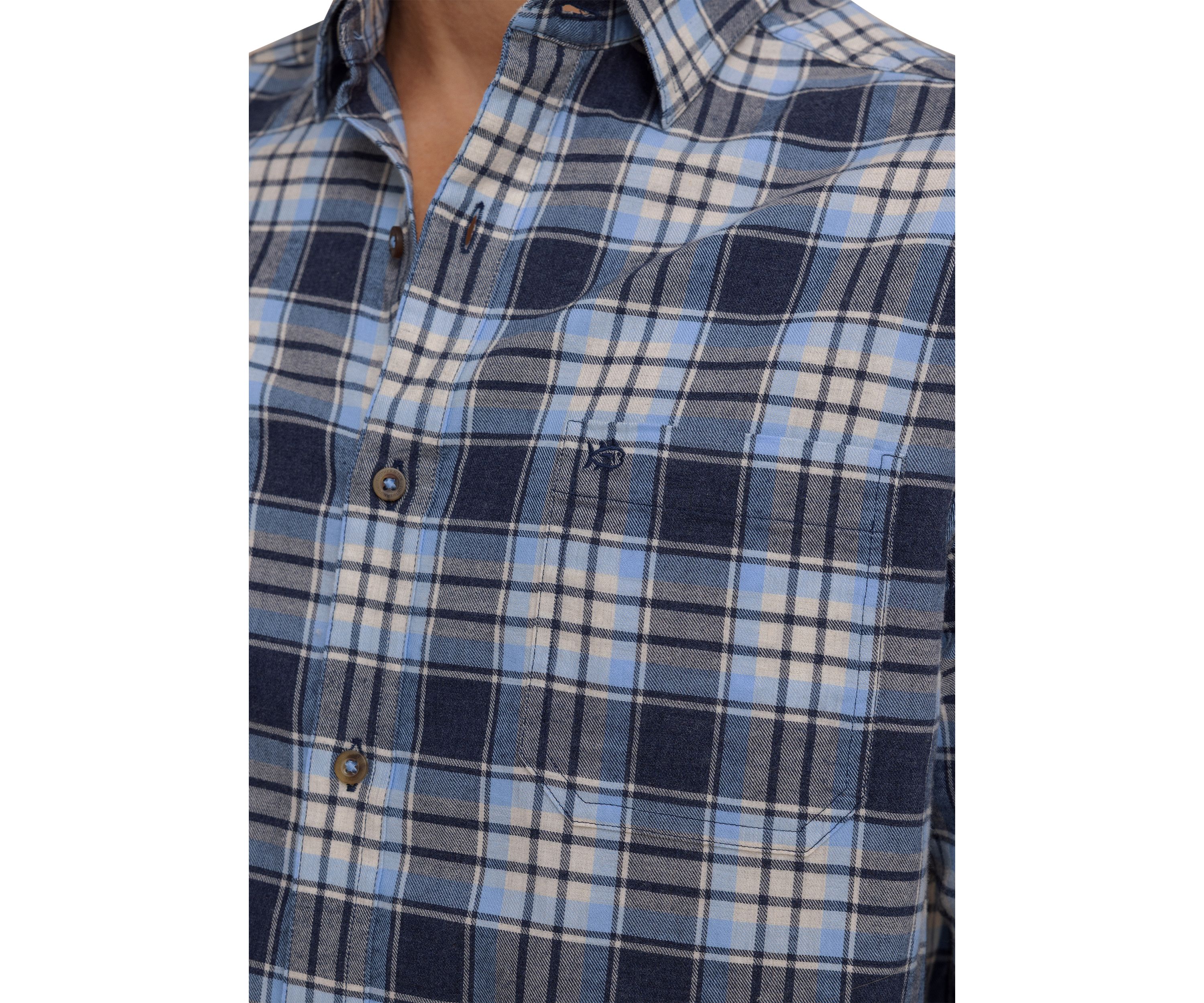 Ashborough Plaid Brushed Twill Plaid Shirt 