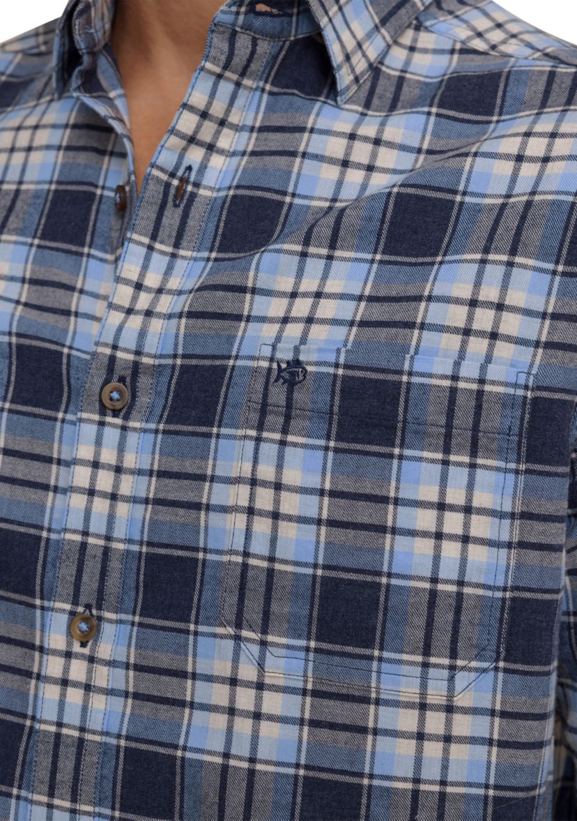 Ashborough Plaid Brushed Twill Plaid Shirt 
