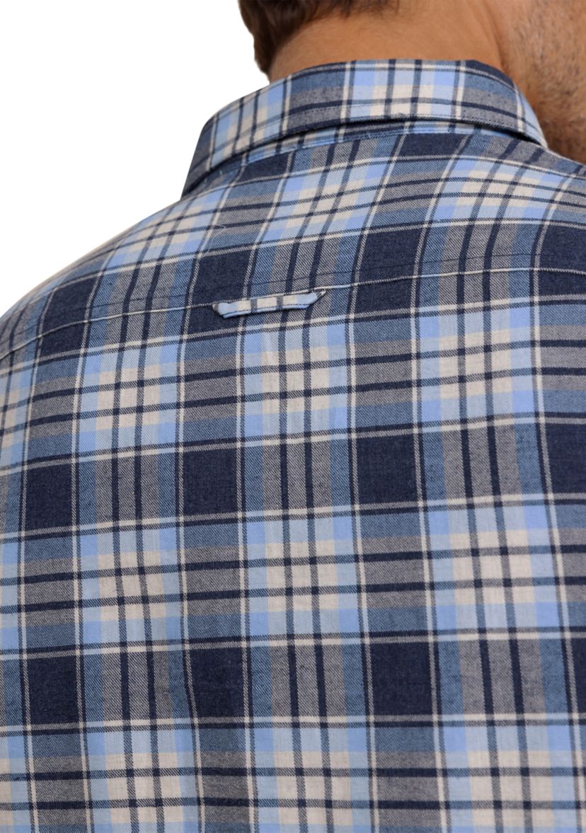 Ashborough Plaid Brushed Twill Plaid Shirt 