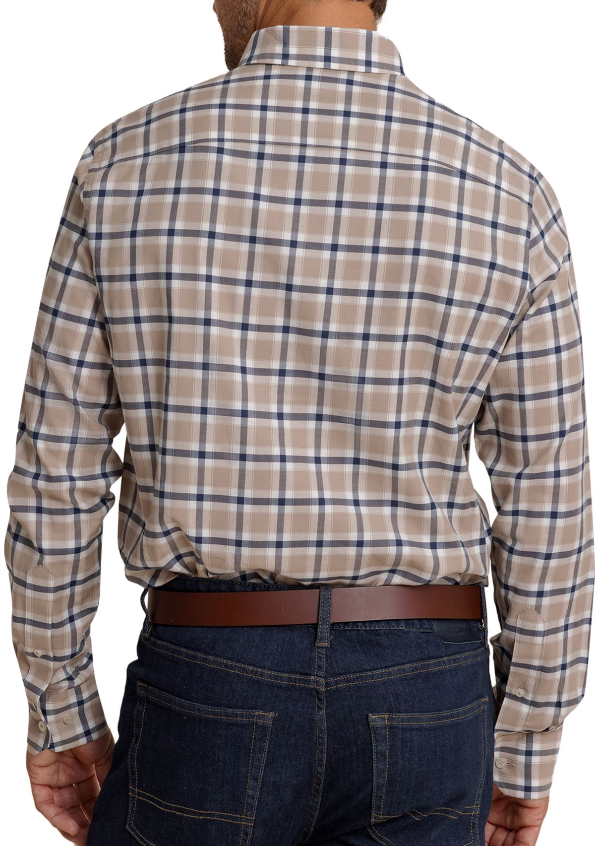 Mens Beachrock Plaid Skipjack Long Sleeve