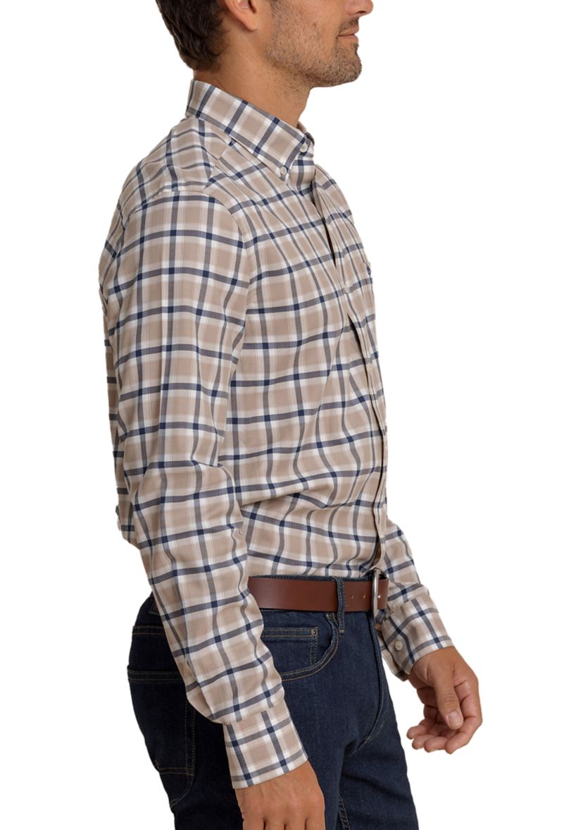 Mens Beachrock Plaid Skipjack Long Sleeve