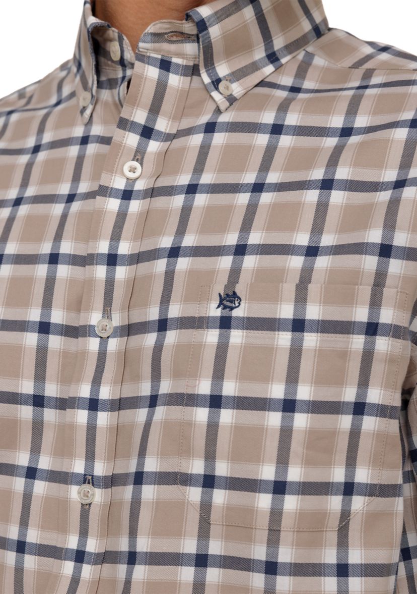 Mens Beachrock Plaid Skipjack Long Sleeve