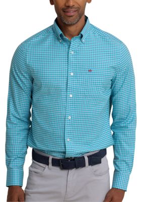 Southern Tide Men's Silver Lake Plaid Skipjack Long Sleeve Shirt, 2XL