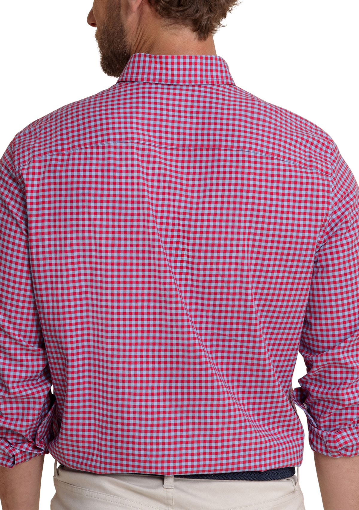 Mens Silver Lake Plaid Skipjack Long Sleeve Shirt