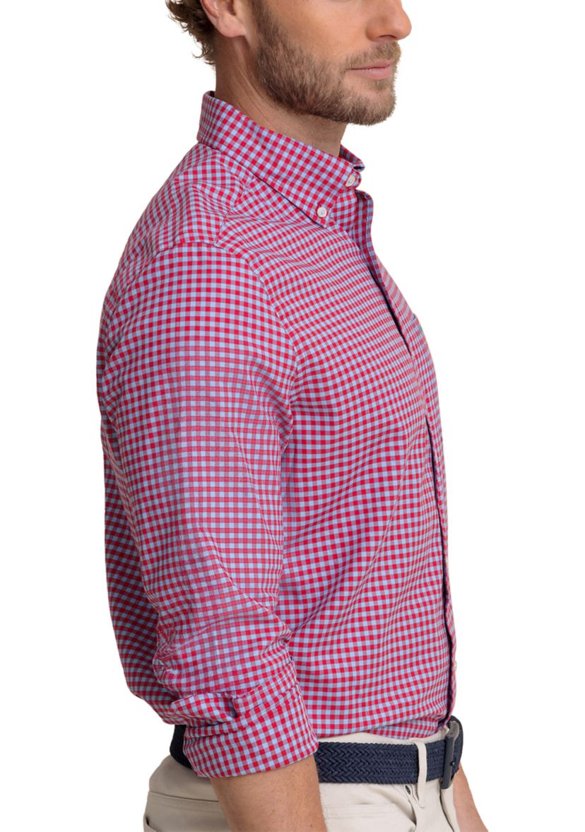 Mens Silver Lake Plaid Skipjack Long Sleeve Shirt