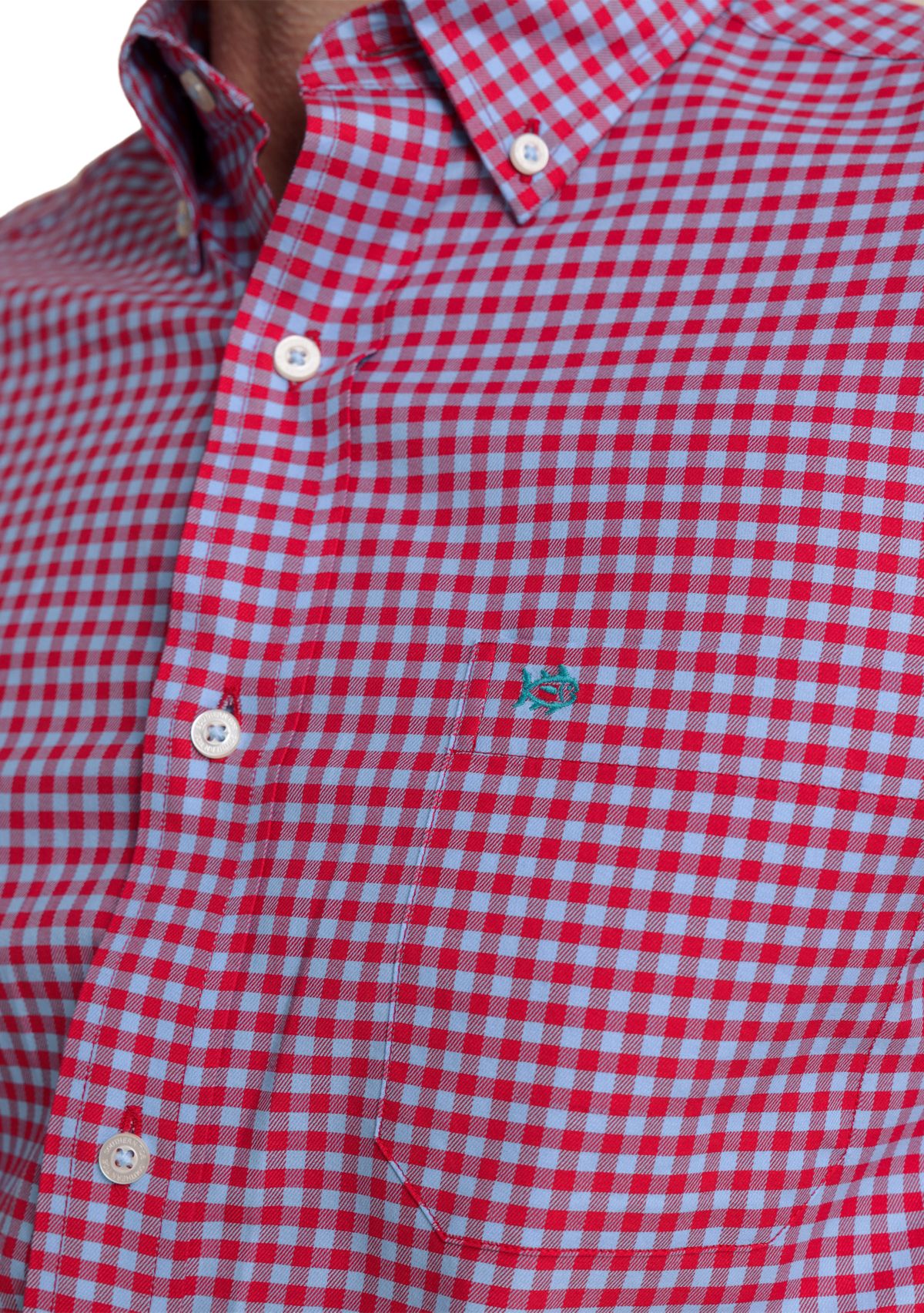 Mens Silver Lake Plaid Skipjack Long Sleeve Shirt