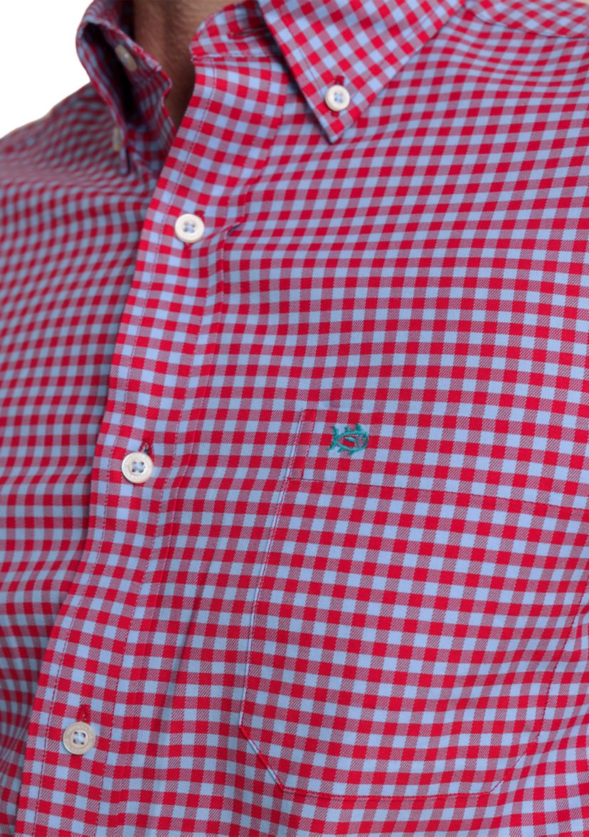 Mens Silver Lake Plaid Skipjack Long Sleeve Shirt
