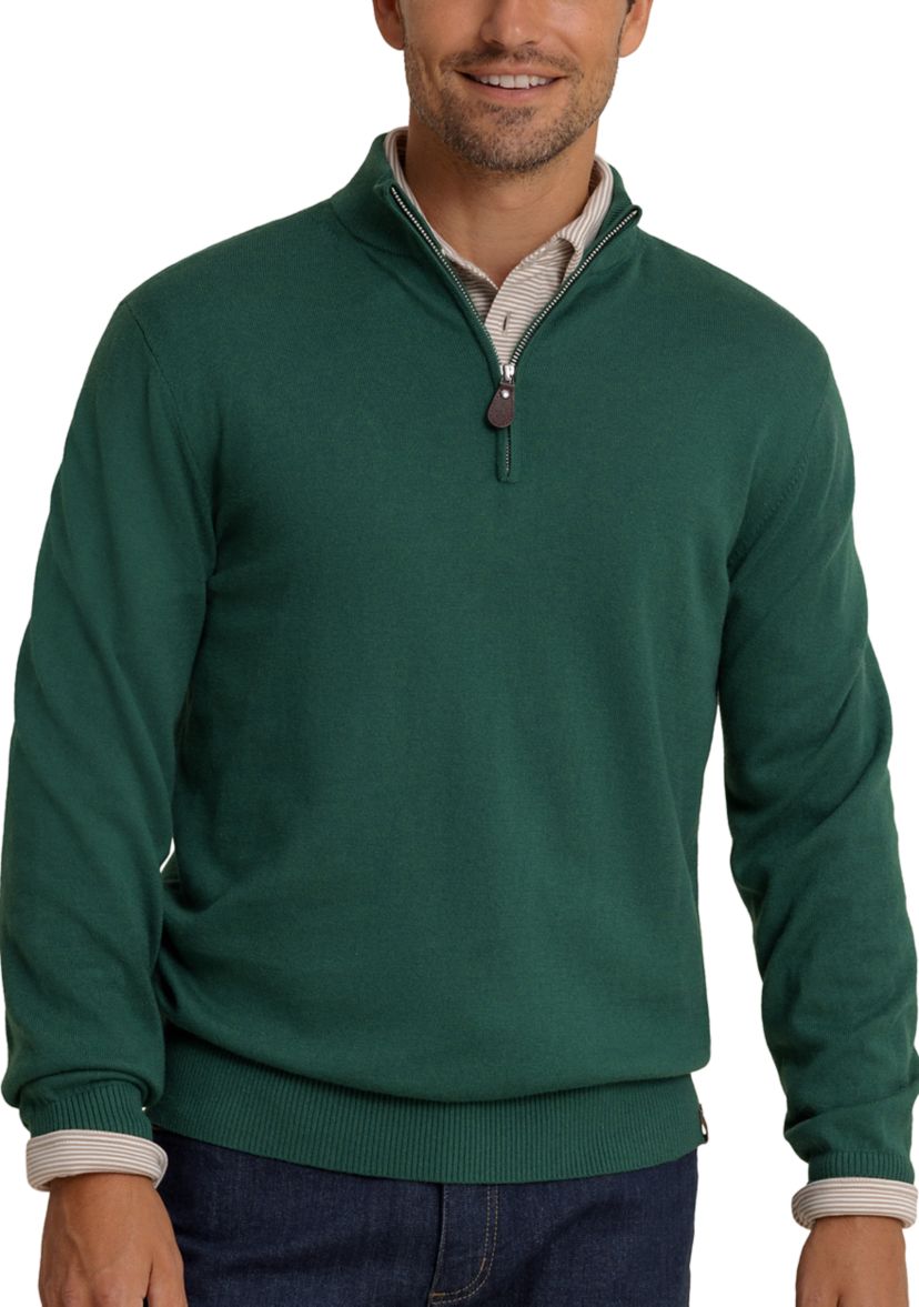 Mens Whitehaven Heather Quarter Zip Sweater 