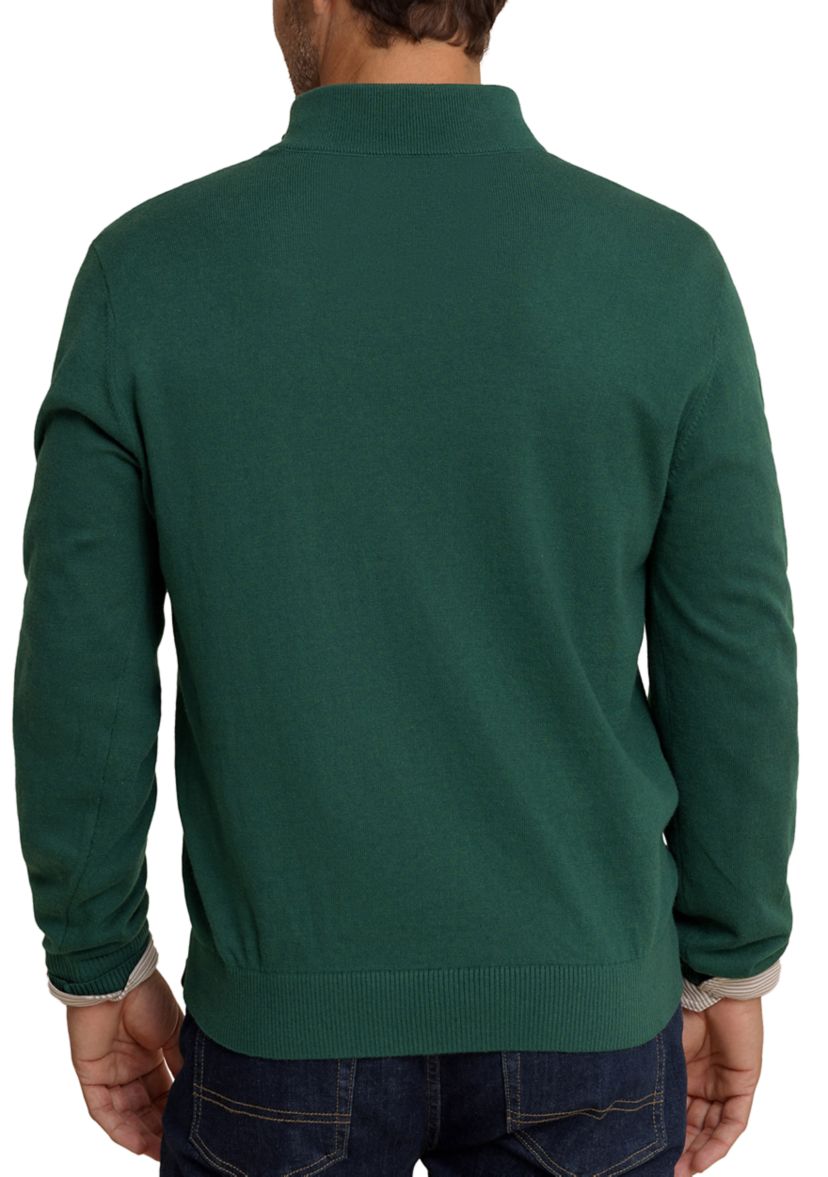 Mens Whitehaven Heather Quarter Zip Sweater 