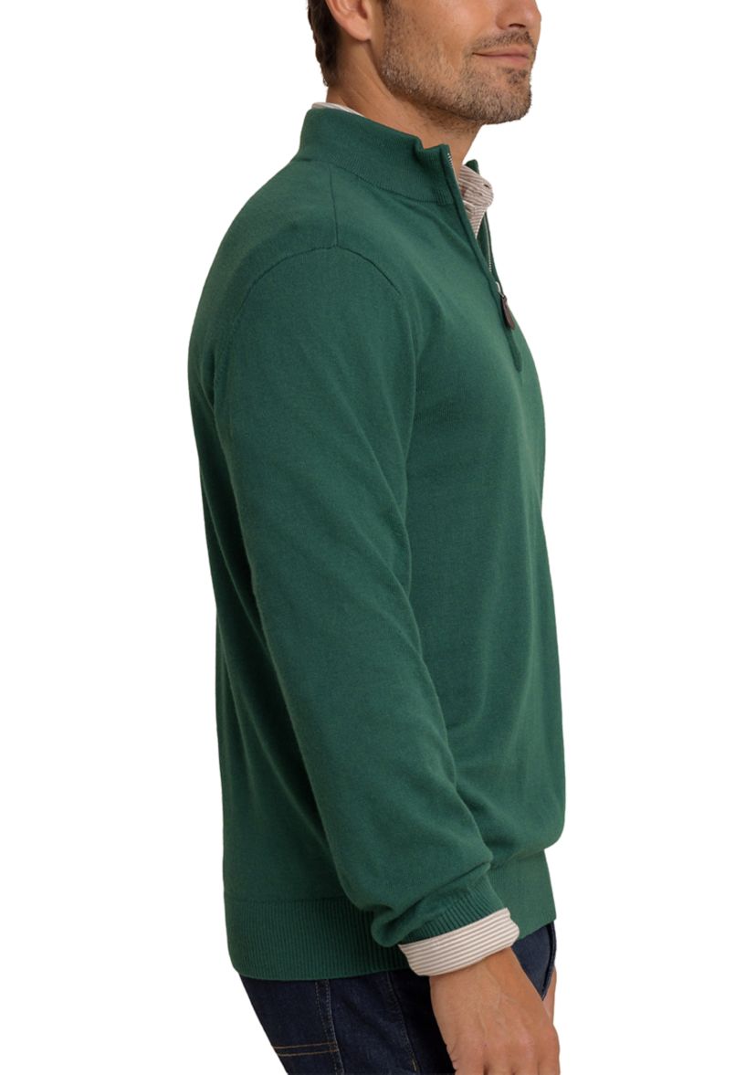 Mens Whitehaven Heather Quarter Zip Sweater 