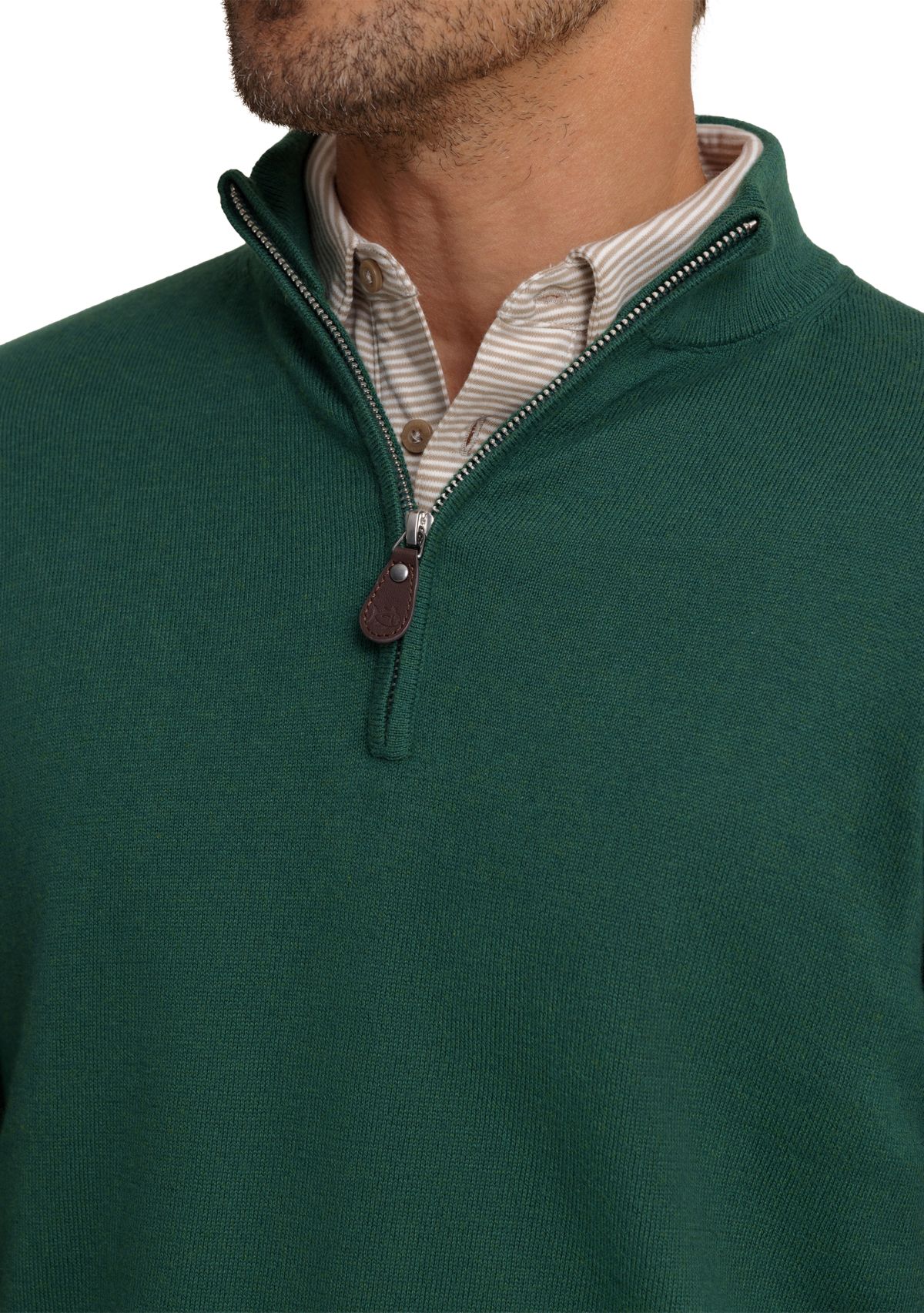 Mens Whitehaven Heather Quarter Zip Sweater 