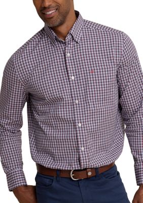 Southern Tide Men's Madcuff Tartan Charleston Long Sleeve T-Shirt, Red, XL