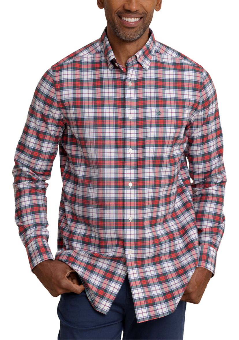 Mens Macduff Tartan Skipjack Long Sleeve T-Shirt