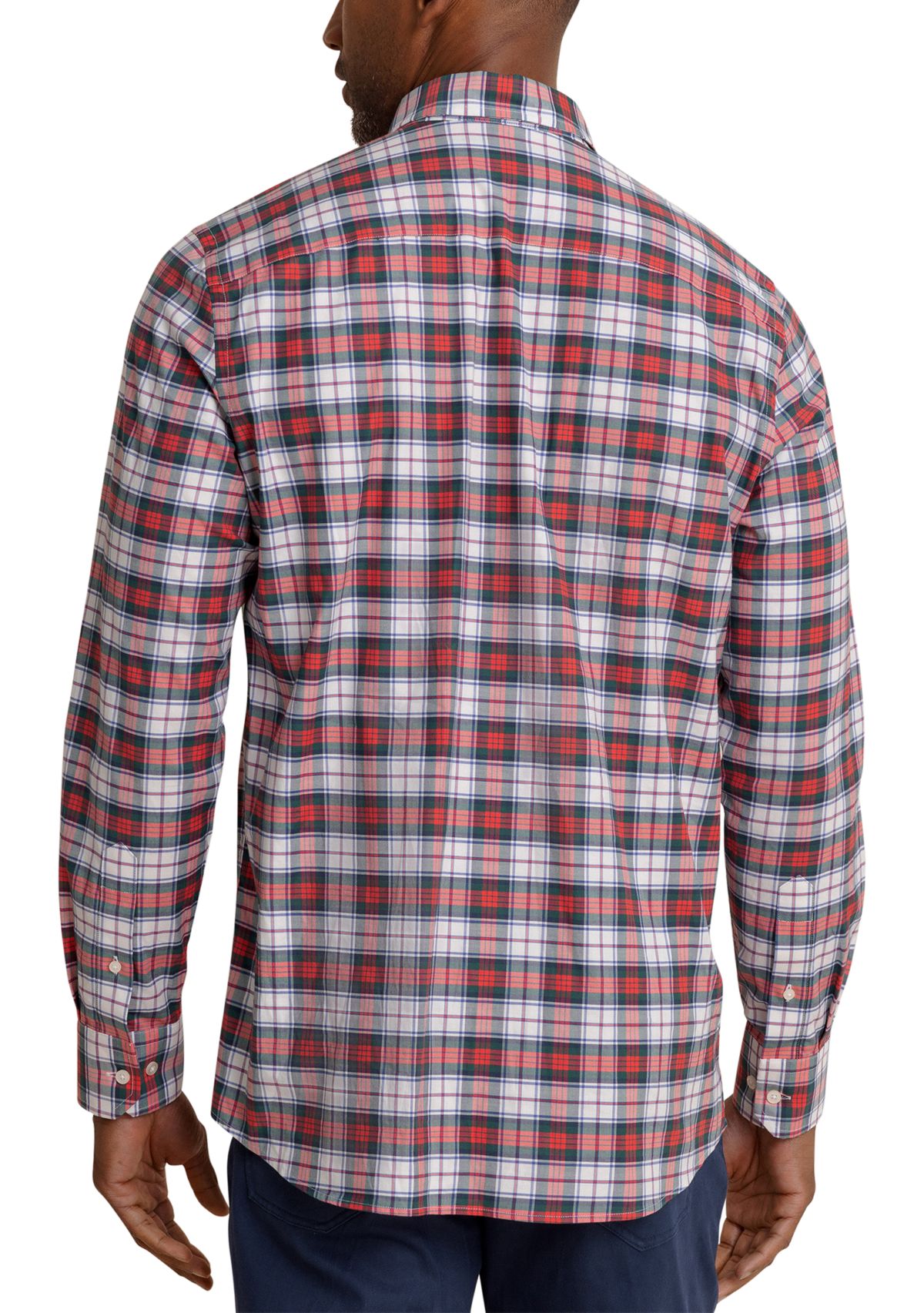 Mens Macduff Tartan Skipjack Long Sleeve T-Shirt