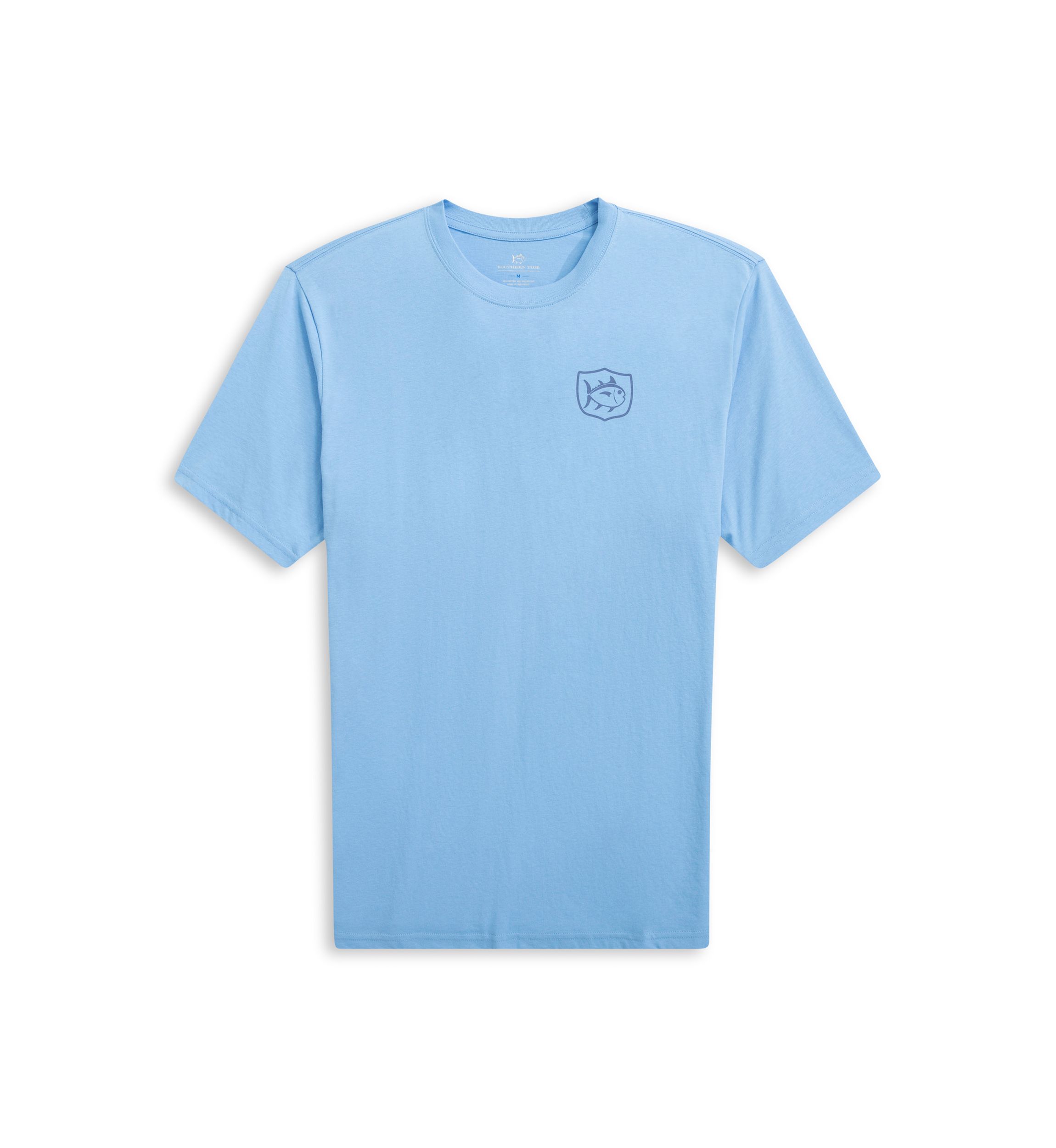 Short Sleeve Swimming Fish Graphic T-Shirt 