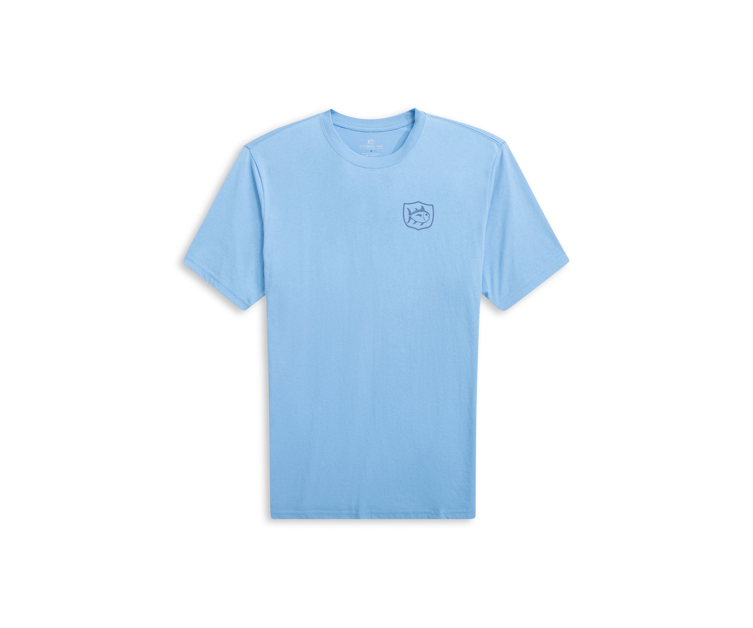 Short Sleeve Swimming Fish Graphic T-Shirt 