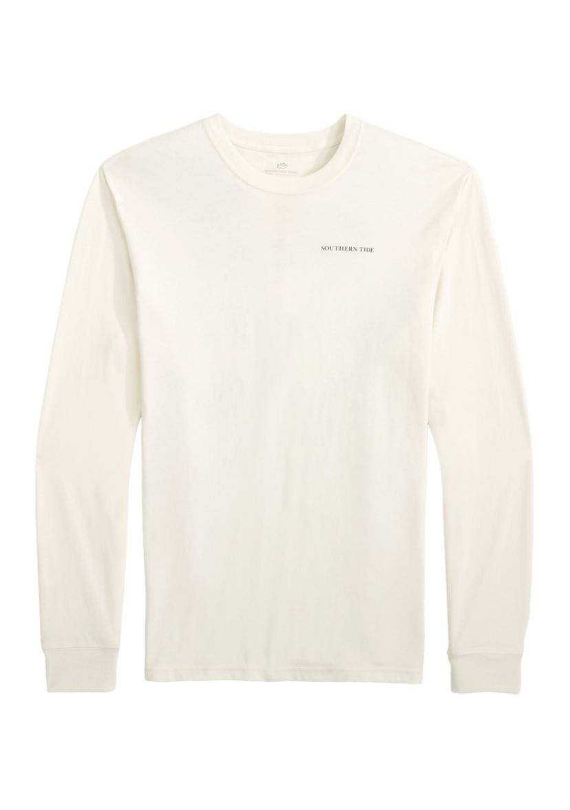 Mens Redfish Rod Long Sleeve Graphic T-Shirt