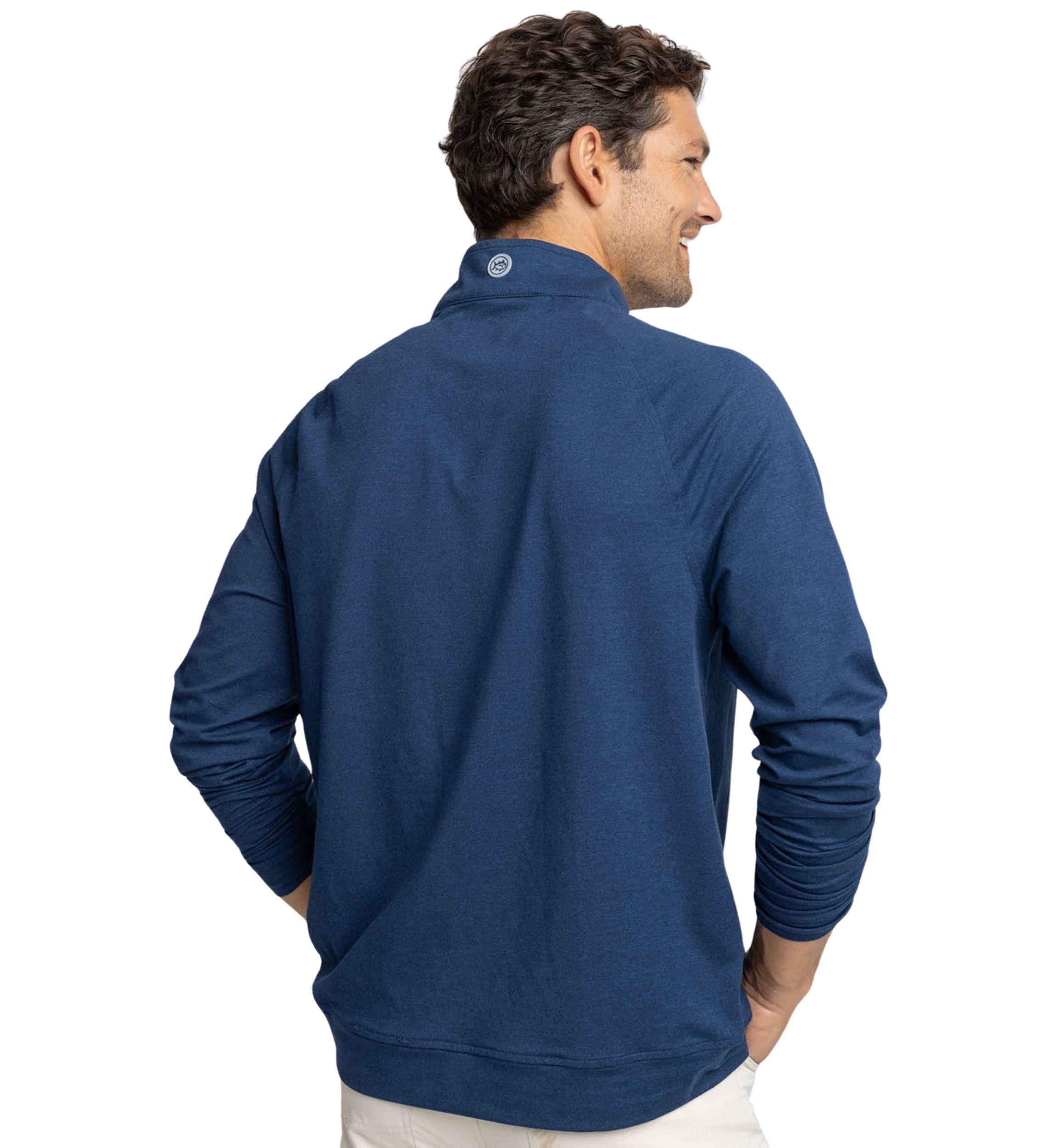 Mens Heather Quarter Zip Pullover