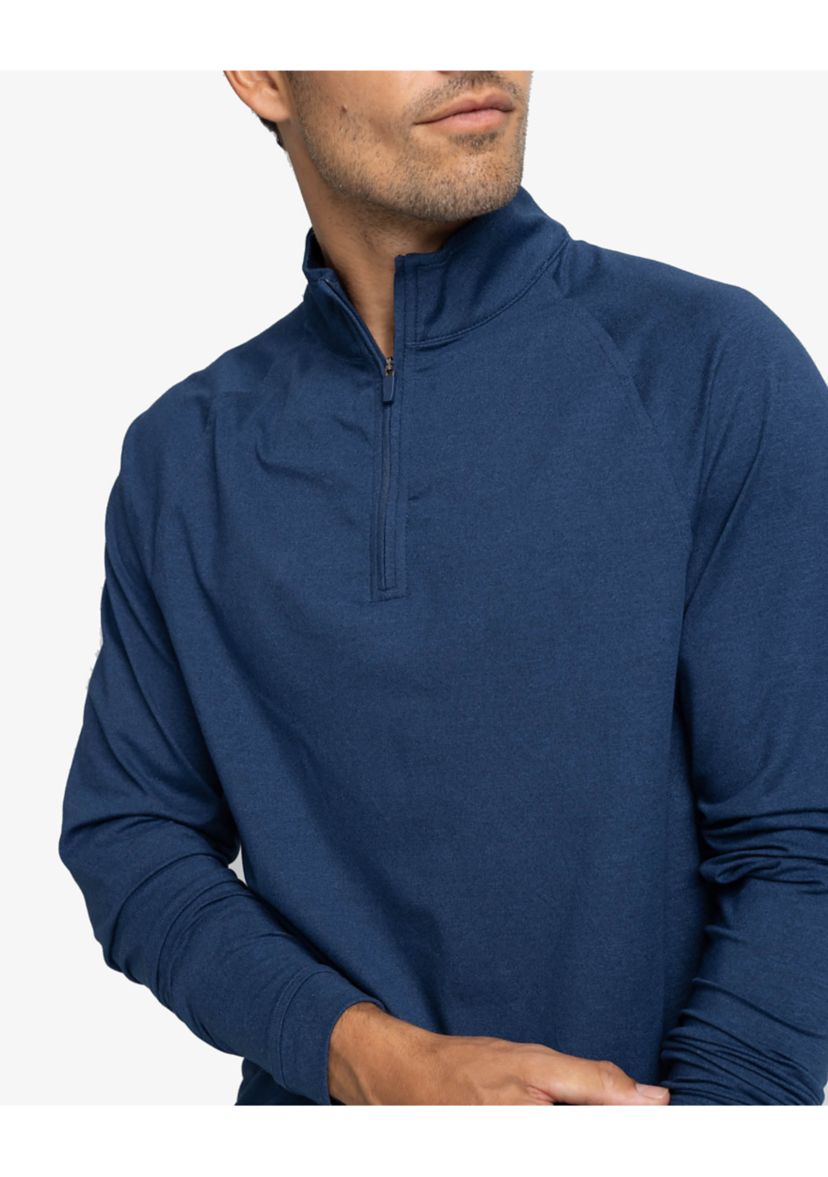 Mens Heather Quarter Zip Pullover