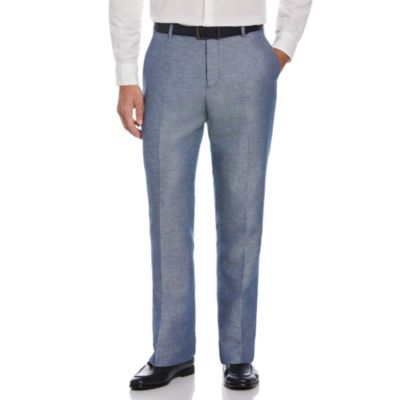 Perry Ellis Portfolio Men's Modern Fit Linen Blend Dress Pant, 38 x 34