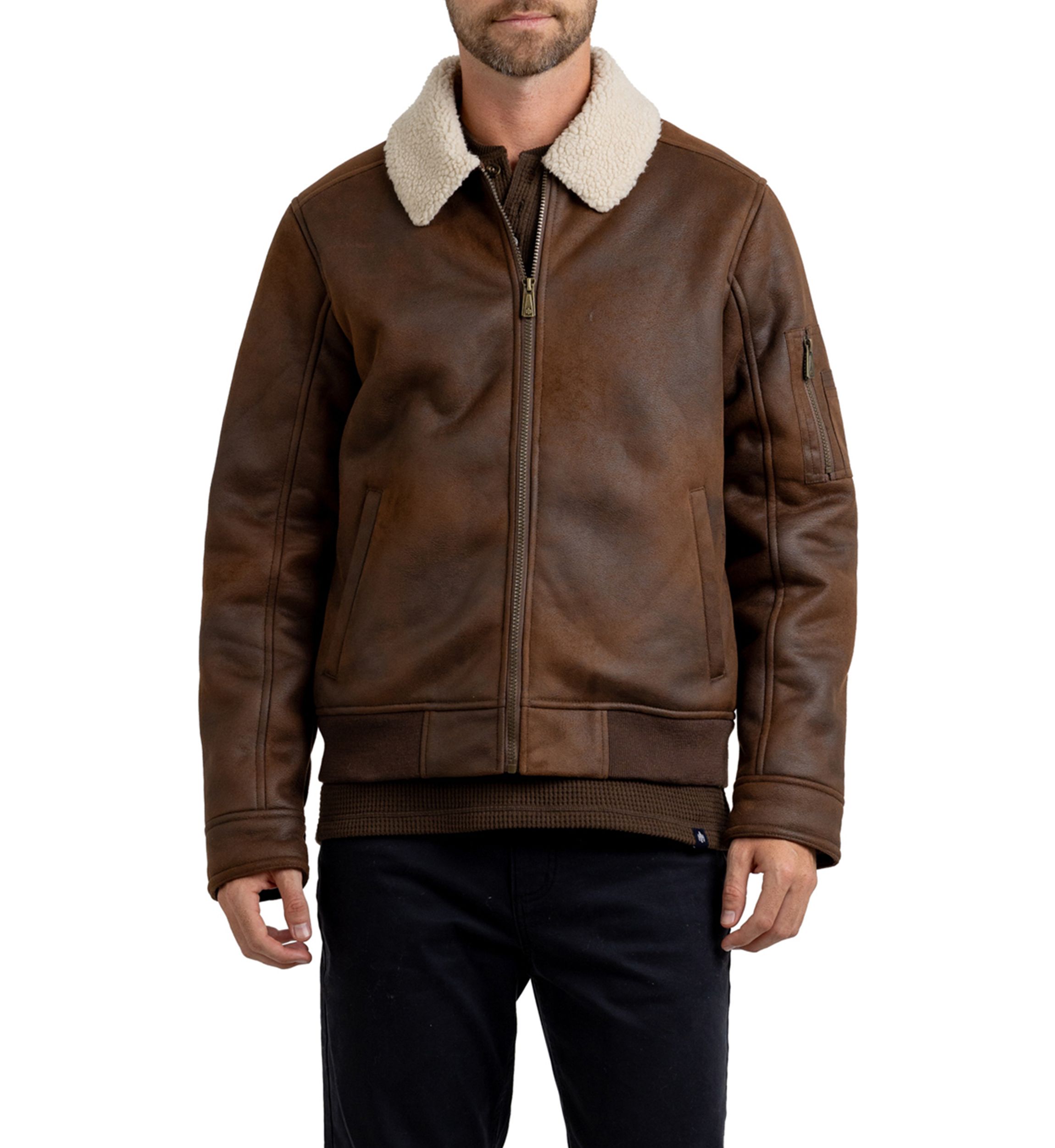 Rainforest Nubuck Sherpa Lined Jacket
