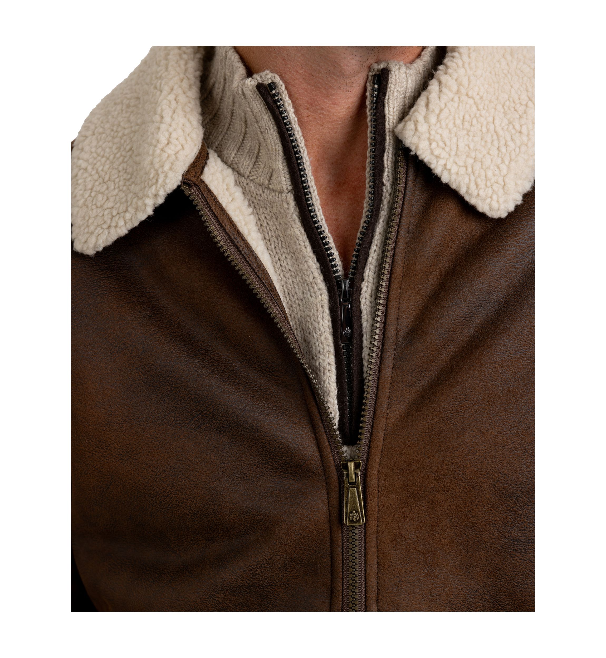 Rainforest Nubuck Sherpa Lined Jacket