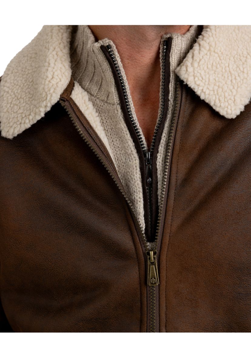 Rainforest Nubuck Sherpa Lined Jacket
