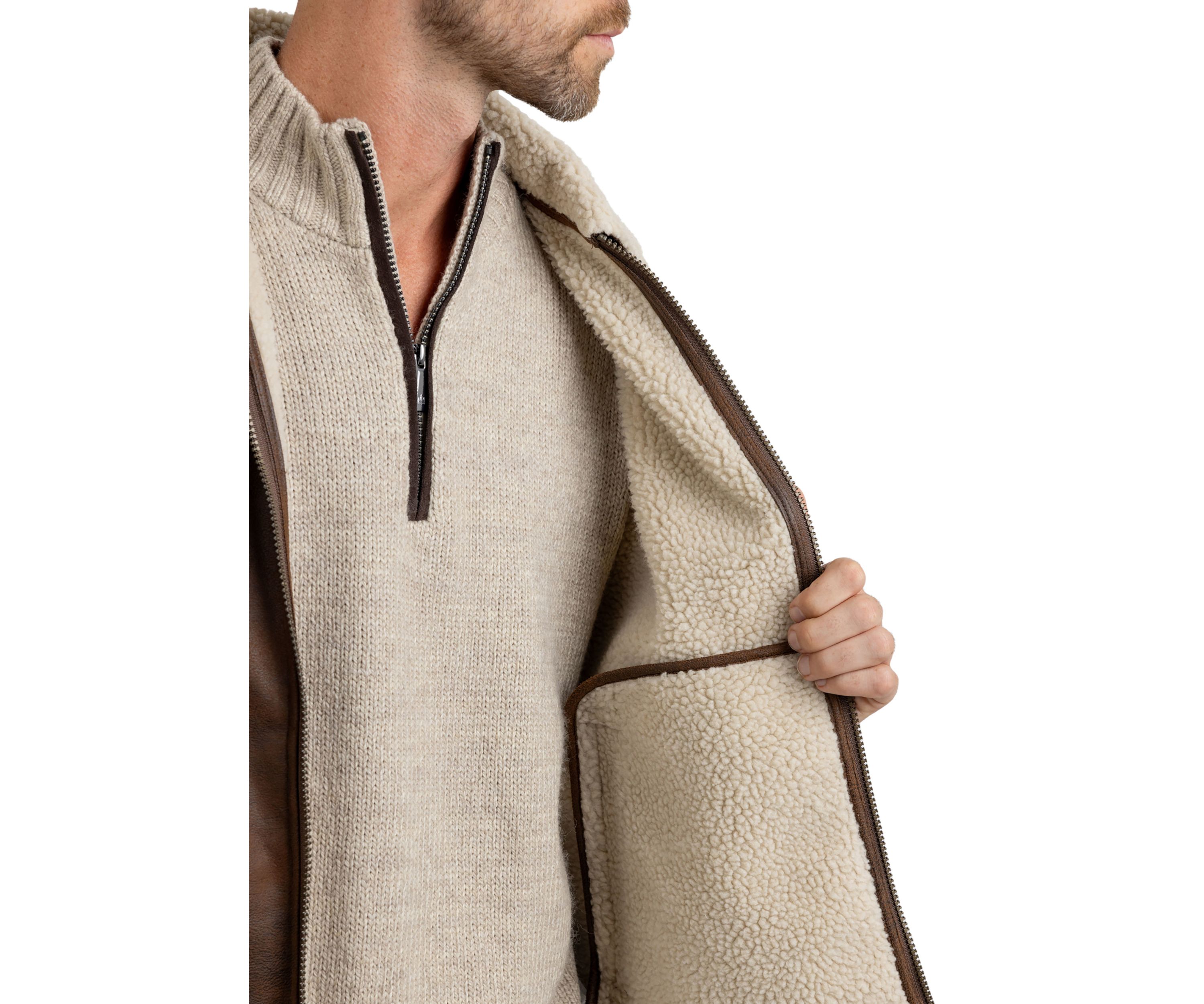 Rainforest Nubuck Sherpa Lined Jacket
